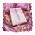 rose pink digital print rayon cotton suit set with organza dupatta