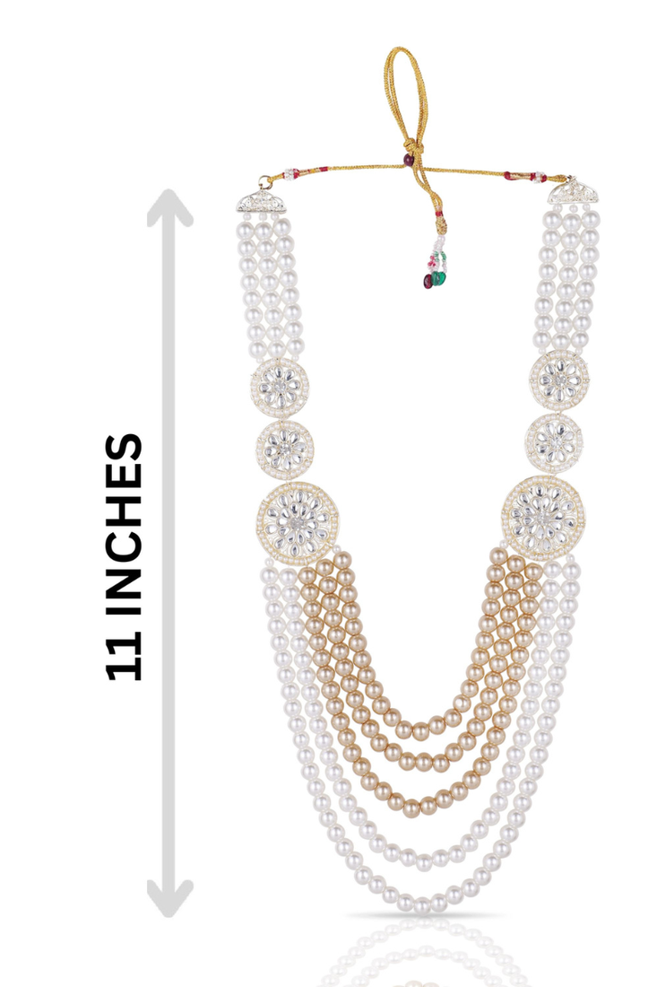 Beaded layered dulha moti mala
