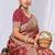  Dusty Mauve silk blend Sarees with Zari & Thread Work | Floral Woven Festive Saree