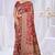  Dusty Mauve silk blend Sarees with Zari & Thread Work | Floral Woven Festive Saree