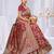  Dusty Mauve silk blend Sarees with Zari & Thread Work | Floral Woven Festive Saree