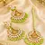 Classic kundan earrings and maang tikka