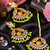 Classic kundan earrings and maang tikka