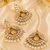 Statement kundan earrings jewelry set