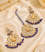 Traditional chandbali earrings set