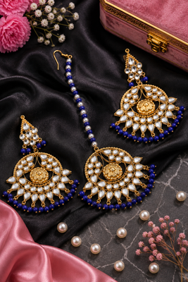 Traditional chandbali earrings set 2