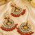 Intricate kundan earrings for festive wear