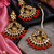 Intricate kundan earrings for festive wear