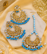 Traditional Kundan Dangler Earrings Set