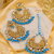 Traditional Kundan Dangler Earrings Set