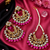 Ethnic Mirror Work Kundan Earrings Set
