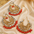Kundan Stone Earrings with Tikka Set