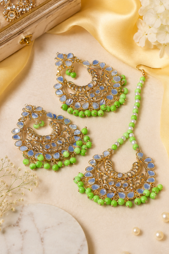 Party Wear Kundan Earrings Combo