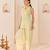 Mint green embroidered chanderi silk kurta set
