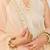 Daisy ivory embroidered chanderi silk kurta set