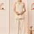 Daisy ivory embroidered chanderi silk kurta set