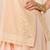 Carnation pink embroidered chanderi silk kurta set