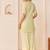 Mint green embroidered chanderi silk kurta set