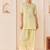 Mint green embroidered chanderi silk kurta set