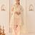Carnation pink embroidered chanderi silk choga kurti set