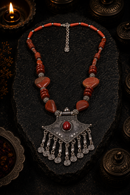 Artisan aura assorted beads necklace 2