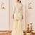 Daisy ivory embroidered chanderi silk short kurti gharara set