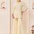 Daisy ivory embroidered chanderi silk short kurti gharara set