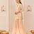 Carnation pink embroidered chanderi silk short kurti gharara set