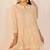 Carnation pink embroidered chanderi silk short kurti gharara set