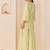 Mint green embroidered chanderi silk sharara set