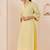 Mint green embroidered chanderi silk kurti set with skirt