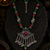 Royal folk beaded necklace with german silver pendant