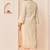Daisy ivory embroidered chanderi silk kurti set with skirt