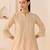 Carnation pink embroidered chanderi silk choga kurta set