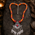 Gypsy soul beaded necklace with german silver pendant