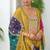 Mustard embroidered chiffon pakistani suit