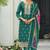 Sea Green embroidered chiffon pakistani suit