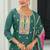 Sea Green embroidered chiffon pakistani suit