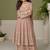 Pink embroidered georgette sharara