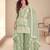 Sea green embroidered chiffon sharara