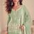 Sea green embroidered chiffon sharara