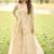 Beige embroidered net festive salwar suits