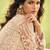 Pink embroidered net festive salwar suits