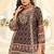 Black embroidered crepe sharara