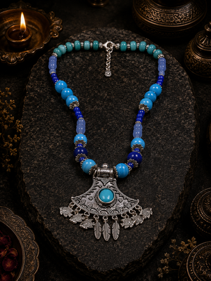 Indie charm assorted beads necklace 2