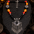 Cultural essence beaded necklace with german silver pendant