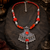 Desert moon assorted beads statement necklace