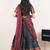 Black woven art silk lehenga choli