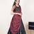 Black woven art silk lehenga choli
