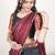 Black woven art silk lehenga choli